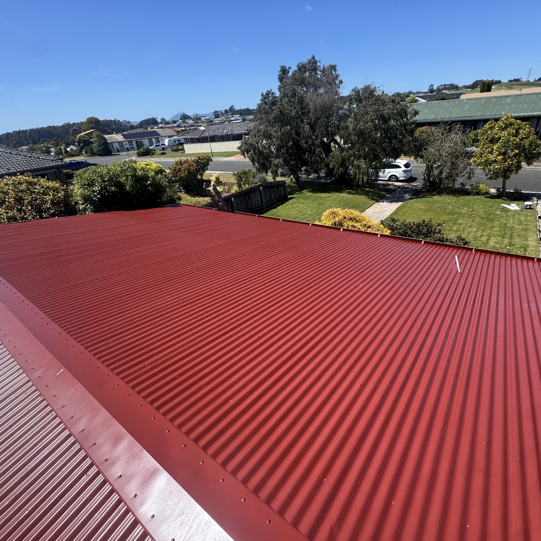 Roof after respray