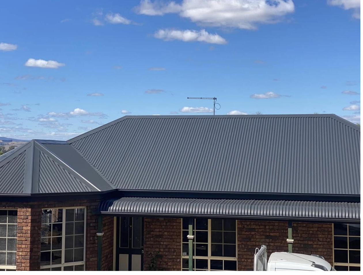 Roof after respray